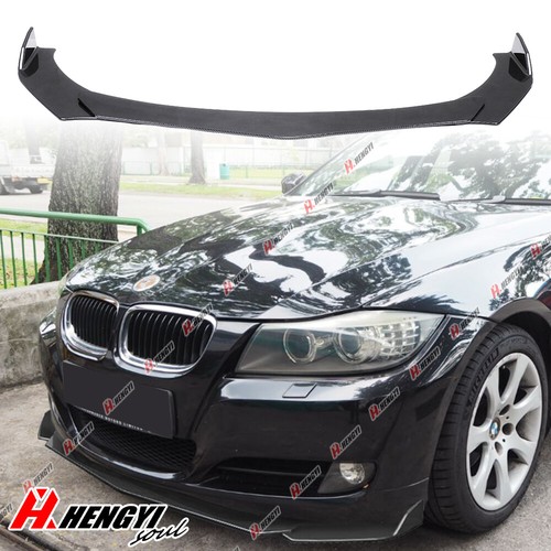 Carbon style front bumper lip - carbon,