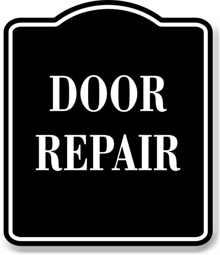 Door repair black aluminum - repair,