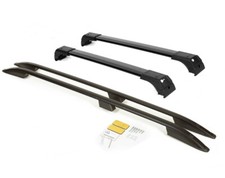 BLACK ROOF RAILS ROOF RACK & CROSSBARS fits for RANGE ROVER VOGUE 2002-2012