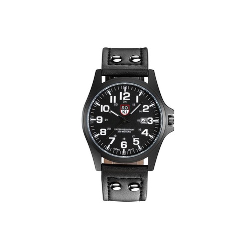 Men boy military leather - men's,