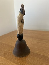 Vintage Brass Altar Bell Perfect Deer Foot Witchcraft Ritual Bell Old Ways Witch