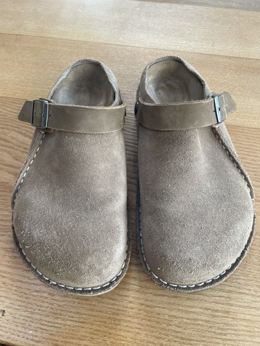 Birkenstock lutry suede clogs - birkenstock,