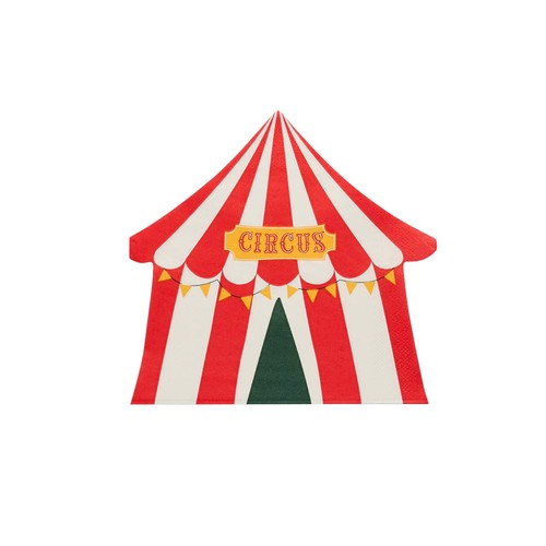 Circus tent napkins - tent, 16pk