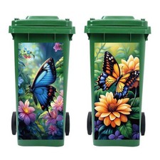 Peacoblue wheelie bin - bin, stickers