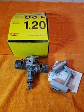 MVVS Engine - MVVS 120 Twin Size Motor W/Pitts Muffler - Boxer 1.20 - KIK25