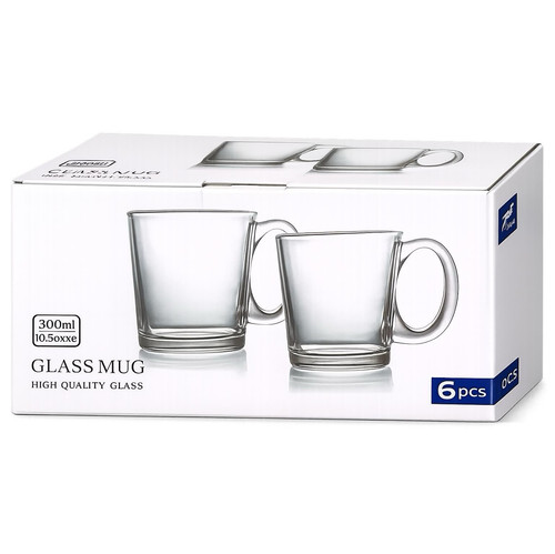 Luminarc clear glass mug set - clear,
