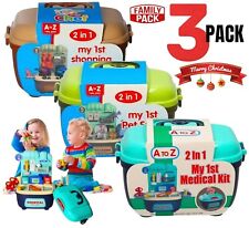 3 PK MY FIRST KITCHEN COOKING MEDICAL SET PRETEND PLAY COOKWARE PLAY LEARN KIDS