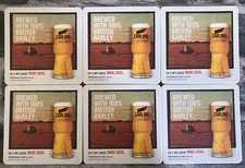 CARLING BEER MATS / COASTERS (x6)  - NEW