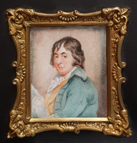 Antique portrait miniature - antique,