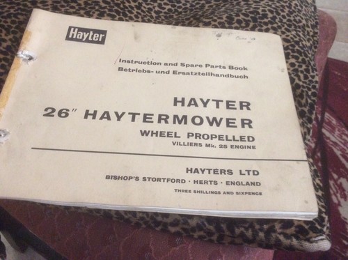Hayter lawn mower 1967 villers - lawn,