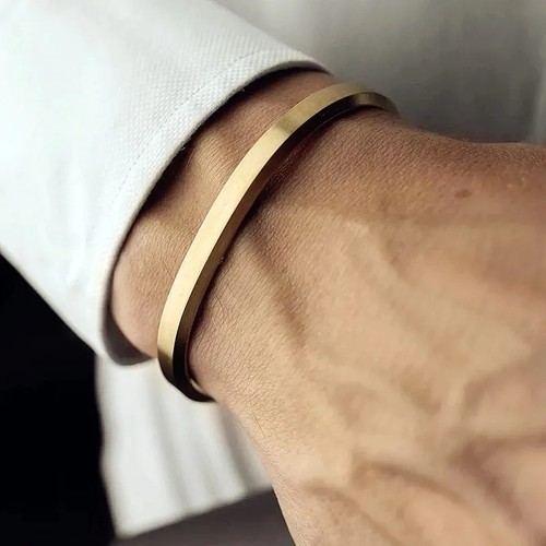 Men women bracelet cuff - &,