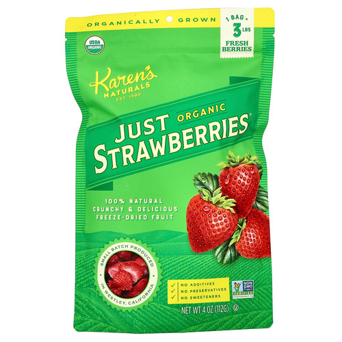 Organic just strawberries - just, strawberries®,