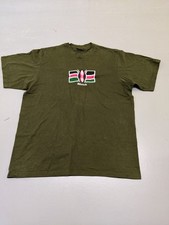 Airborne Kenya Embroidered T-Shirt Green Cotton Short Sleeve 2XL