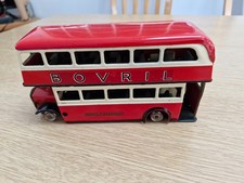 Tri-Ang Minic  Bovril Ovaltine Double Decker Bus Mitcham London Transport