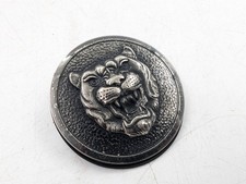 BONNET GROWLER BADGE JAGUAR XJS FACELIFT METAL BLACK EMBLEM CIRCLE MOUNT BAC3838