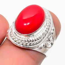 Red Coral Gemstone Handmade