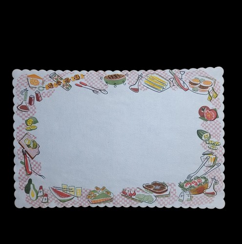 Vtg 1950s paper placemats - 20,