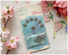 Vintage Snap Fasteners Scovill Whitecroft Gripper Snap Fasteners Sewing Notions