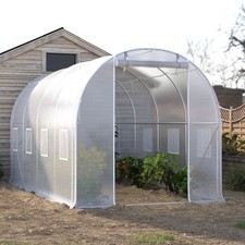 4 X 3 X 2M Walk-in Greenhouse Upgraded Green House Shed with Roll Up Screen Door