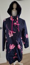 Joules U_Raina 'Right As Rain' Navy/Tulip Rain Coat UK10