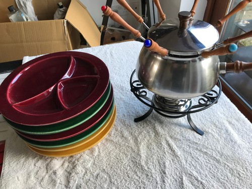 Fondue set with burner - ,, 6