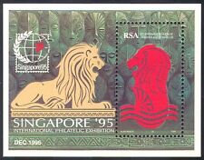 RSA 1995 Singapore'95/Lions/Tribal Masks/Wild Cats/StampEx 1v m/s REPRINT s2644a
