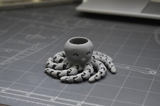 Articulated Grey Octopus Scout / Explorer Woggle
