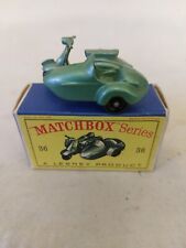 1961 Matchbox Lesney SBPWs 36 Lambretta motor scooter and sidecar VNMIB D Box