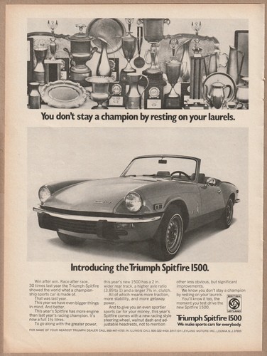 1973 triumph spitfire 1500 - spitfire,