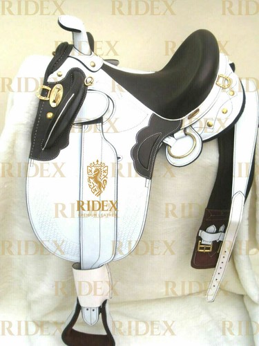White leather australian stock - white,