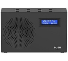 FAULTY Bush Portable Compact DAB FM Radio - Black (No power)