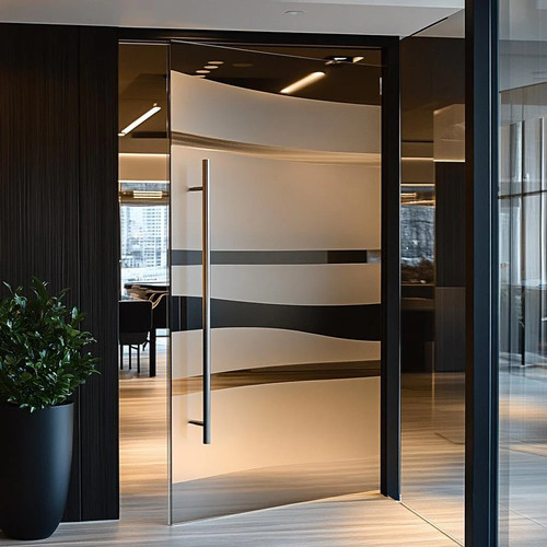 Custom frosted window film - window,