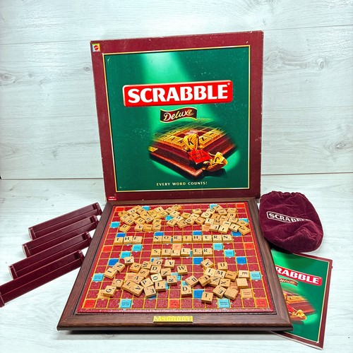 Scrabble deluxe mattel - scrabble, board