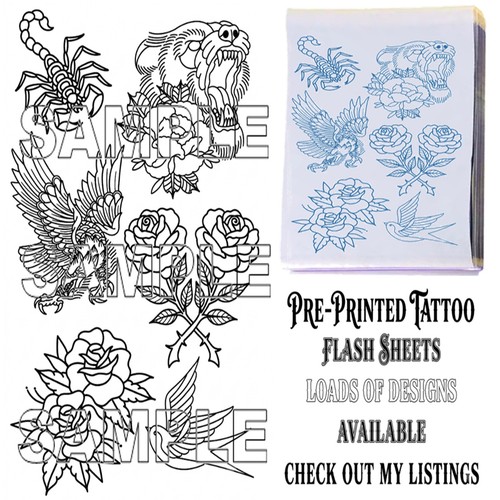 Tattoo stencil sheet ready - stencil,