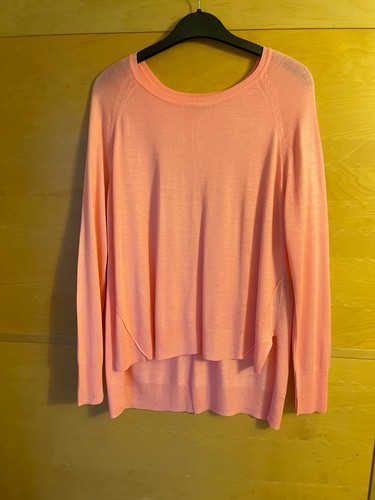 Zara salmon pink sheer jumper