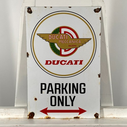 Ducati enamel sign - ducati, 38x25cm