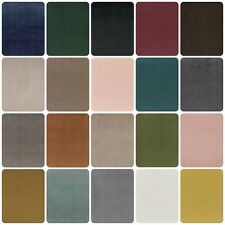 Iliv Brightwell Semi Plain Velvet Curtain Upholstery Fabric Material 150cm wide