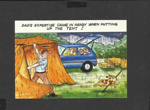 Dennis comic postcard - comic,