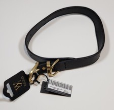 Leather Black Dog Collar Size