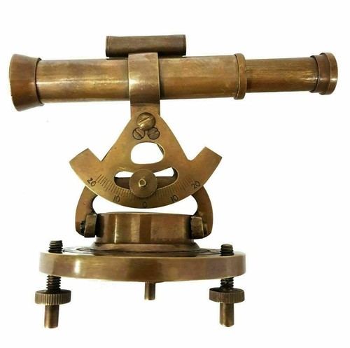 Vintage brass theodolite - vintage,