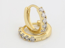 14ct Gold Filled Baby's Small 8mm Sleeper Huggie Hoop Earrings