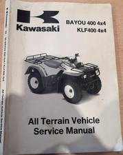 Kawasaki BAYOU 400 4X4 KLF 4X4 All Terrain Vehicle Service Manual `93~`99