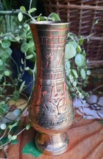 Vintage Brass Trumpet Vase