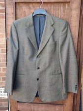 Vintage Magee Jacket Mens 44" L Tweed Pure New Wool Blazer Green Ireland Donegal