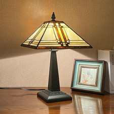 Cream Tiffany Style Stained
