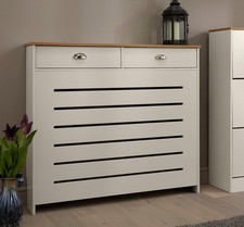 Cream Radiator Cover Cabinet