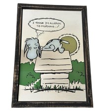Vintage Snoopy Mirror Picture