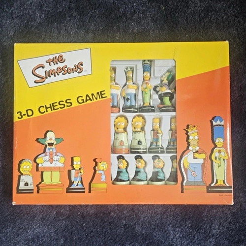 The simpsons chess game - the,