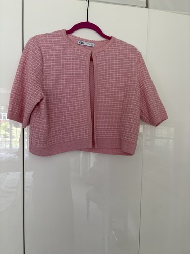 Pink zara cardigan large - pink,