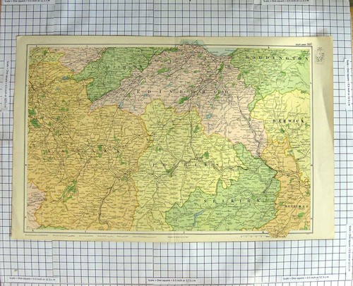 Original old antique - print, map